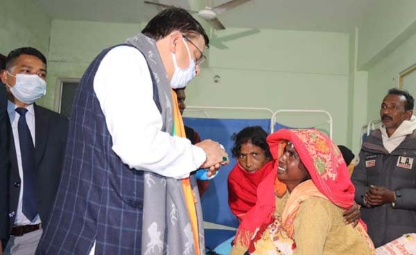 मुख्यमंत्री श्री पुष्कर सिंह धामी ने नागरिक चिकित्सालय खटीमा का किया स्थलीय निरीक्षण