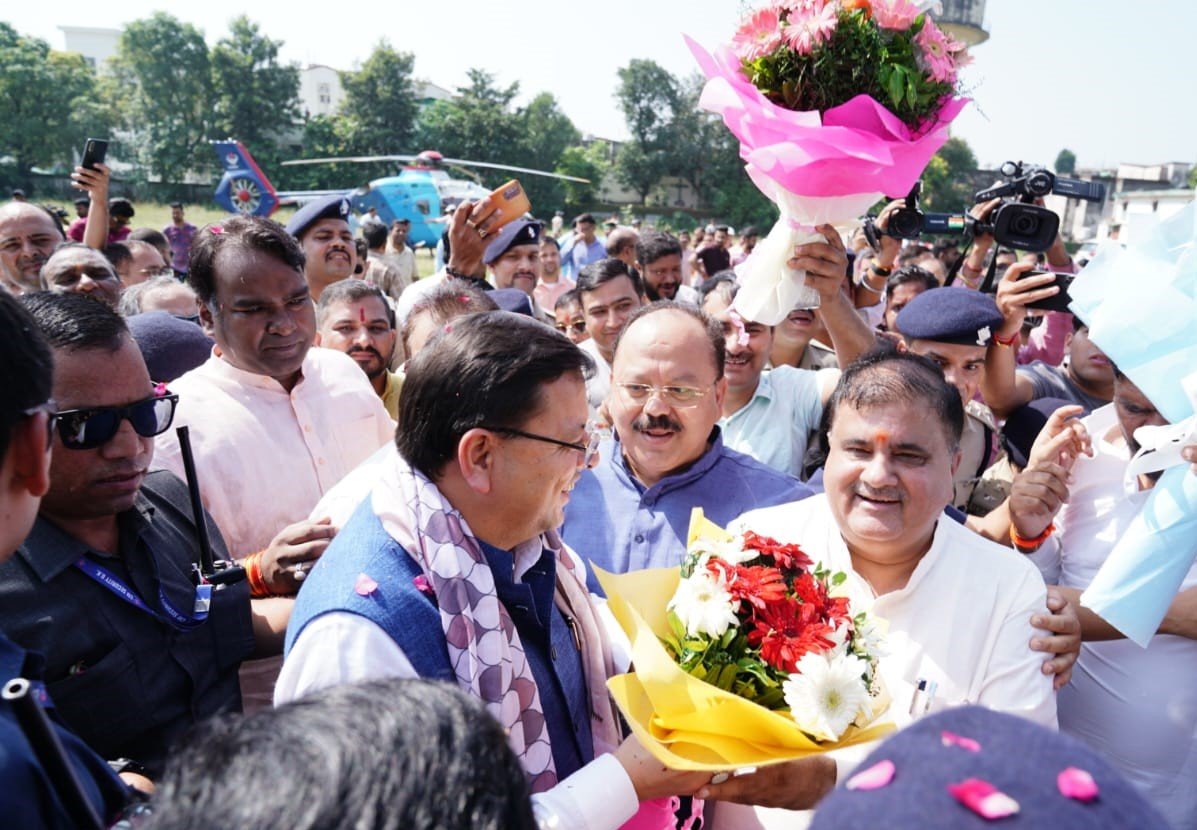 CM-Dhami_Welcome-to_Dehradun_1